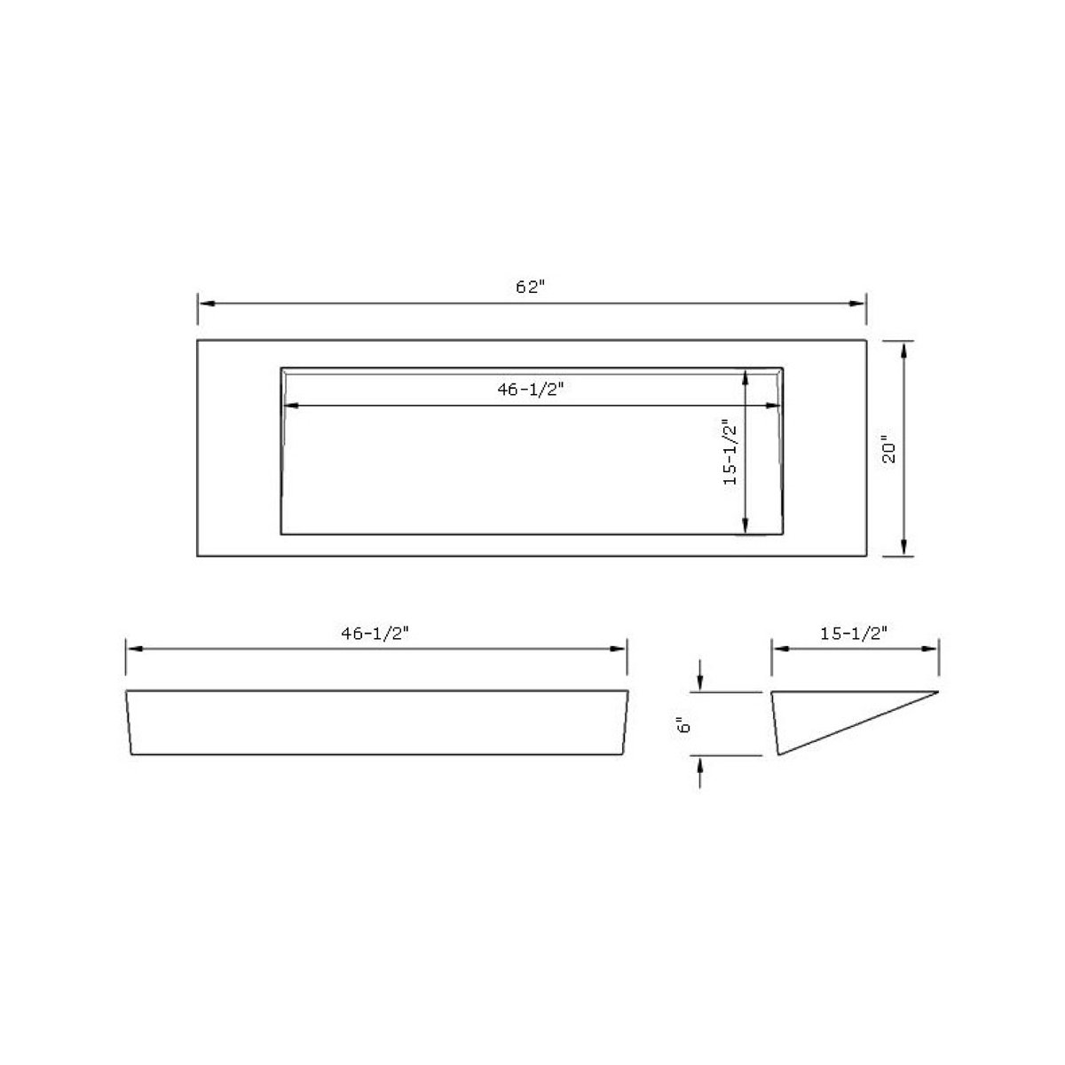 HydeConcrete Ramp Rectangular Vessel Bathroom Sink Wayfair